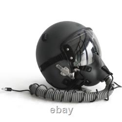 HGU-55 Plain Grey Flight Fighter Pilot Helmet Movie Prop + MBU Masker Oxygen