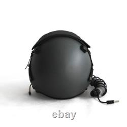 HGU-55 Plain Grey Flight Fighter Pilot Helmet Movie Prop + MBU Masker Oxygen