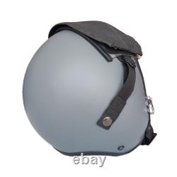 HGU-55 Plain Grey Rubber Flight Fighter Pilot Helmet Movie Prop + Green Bag