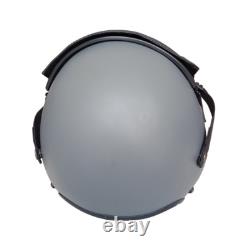 HGU-55 Plain Grey Rubber Flight Fighter Pilot Helmet Prop + Green Bag Full Set