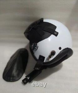 HGU 55 STYLE WHITE FLIGHT HELMET / AVIATOR FIHTER PILOT REPRO Preorder XL size