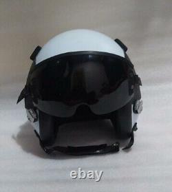 HGU 55 STYLE WHITE FLIGHT HELMET / AVIATOR FIHTER PILOT REPRO Preorder XL size