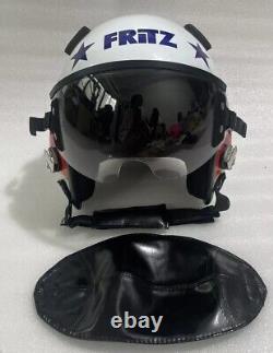 HGU-55 TOP GUN MAVERICK 2020 FRITZ FIGHTER PILOT HELMET AVIATOR REPLICA+pin