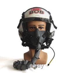 HGU-55 Top Gun BOB Fighter Pilot Flight Helmet Prop + MBU-12 Oxygen Mask