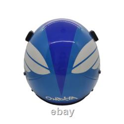 HGU-55 Top Gun Blue Omaha Flight Fighter Pilot Helmet + MBU Masker Oxygen