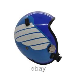 HGU-55 Top Gun Blue Omaha Flight Fighter Pilot Helmet + MBU Masker Oxygen