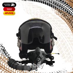 HGU-55 Top Gun Halo Flight Fighter Pilot Helmet + MBU Masker Oxygen