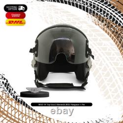 HGU-55 Top Gun Hangman Flight Fighter Pilot Helmet Movie Prop + Pin