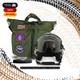 HGU-55 Top Gun Hangman Flight Flight Pilot Helmet Prop + Green Bag Full Set