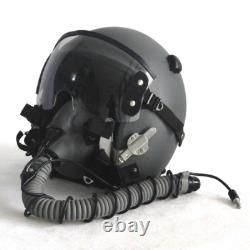 HGU-55 Top Gun Plain Grey Flight Helmet Movie Prop Pilot & MBU-12 Oxygen Mask