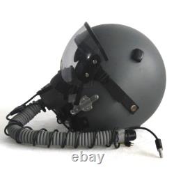 HGU-55 Top Gun Plain Grey Flight Helmet Movie Prop Pilot & MBU-12 Oxygen Mask