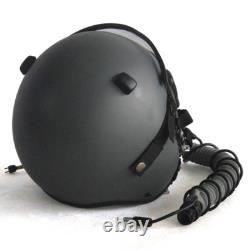 HGU-55 Top Gun Plain Grey Flight Helmet Movie Prop Pilot & MBU-12 Oxygen Mask