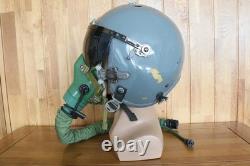 Heavy Fighter Pilot Flight Helmet, T Hook, Bayonets Oxygen Mask YM9915