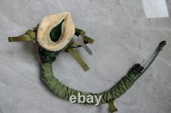 Heavy Fighter Pilot Flight Helmet, T Hook, Bayonets Oxygen Mask YM9915