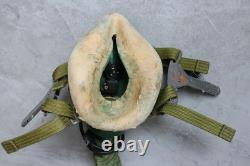 Heavy Fighter Pilot Flight Helmet, T Hook, Bayonets Oxygen Mask YM9915