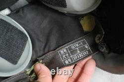 Heavy Fighter Pilot Flight Helmet, T Hook, Bayonets Oxygen Mask YM9915