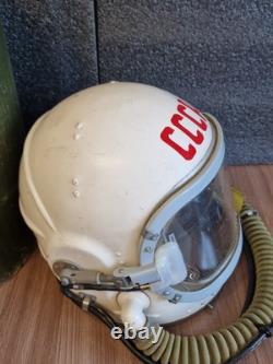 Helmet GSh-6A USSR Soviet High Altitude Flight Space MIG Pilot Russian Air Force