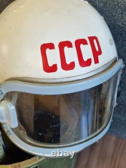 Helmet GSh-6A USSR Soviet High Altitude Flight Space MIG Pilot Russian Air Force