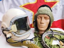 Helmet GSh-6M USSR Soviet High Altitude Flight Space Helmet MIG Pilots Air Force