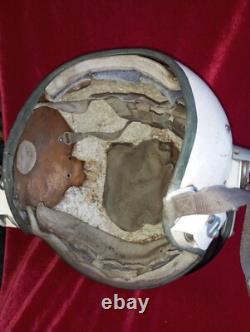 Helmet of a military pilot ZSh5. USSR Air Force. During the Vietnam War
