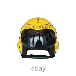 Hgu-33 Blue Angels Flight Fighter Pilot Helmet Movie Prop + Green Bag