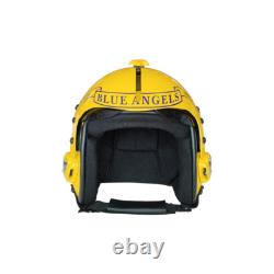 Hgu-33 Blue Angels Flight Fighter Pilot Helmet Movie Prop + Green Bag Full Set