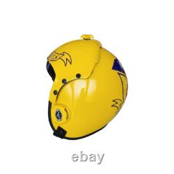 Hgu-33 Blue Angels Flight Fighter Pilot Helmet Movie Prop + Green Bag Full Set