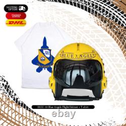Hgu-33 Blue Angels Flight Fighter Pilot Helmet Movie Prop + T-shirt