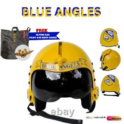 Hgu-33 Blue Anglessquadron Usn Naval Aviator Movie Prop Fighter Helmet