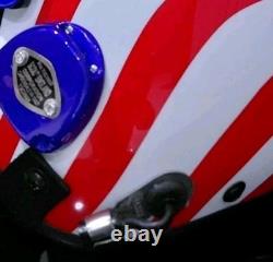 Hgu-33 Custom Flight Pilot Helmet American Flag+badge