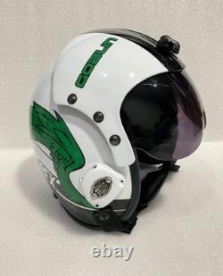 Hgu-33 Custom Goblin Flight Pilot Helmet +badge