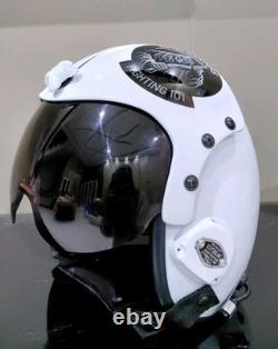 Hgu-33 Flight Pilot Helmet Gream Reapers Squadron+badge