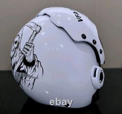 Hgu-33 Flight Pilot Helmet Gream Reapers Squadron+badge