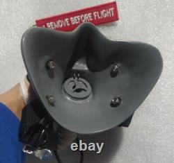 Hgu-33 Flight Pilot Helmet Gream Reapers +mbu-12 Oxygen Mask Grey(repro)+bag