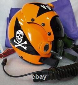 Hgu-33 Jolly Rogers Squadron Naval Aviator Pilot Flight Helmet+oxygen Mask Repro