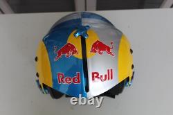 Hgu-33 Silver Bull Flight Fighter Pilot Helmet Movie Prop + Pin