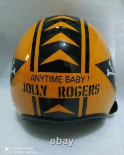 Hgu 33 Style Topgun Jolly Roger Flight Helmet / Aviator Fighter Pilot