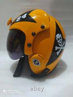 Hgu 33 Style Topgun Jolly Roger Flight Helmet / Aviator Fighter Pilot Prop