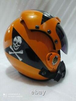 Hgu 33 Style Topgun Jolly Roger Flight Helmet / Aviator Fighter Pilot Repro