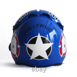 Hgu-33 Top Gun Hollywood Flight Fighter Pilot Helmet Prop + Green Bag Full Set