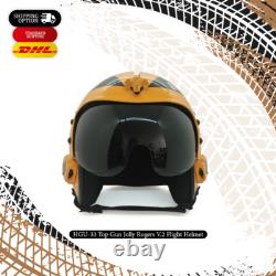 Hgu-33 Top Gun Jolly Rogers V2 Flight Fighter Pilot Helmet Movie Prop