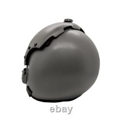 Hgu-33 Top Gun Plain Grey Flight Fighter Pilot Helmet Movie Prop + Green Bag