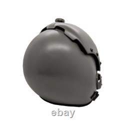 Hgu-33 Top Gun Plain Grey Flight Fighter Pilot Helmet Movie Prop + Green Bag
