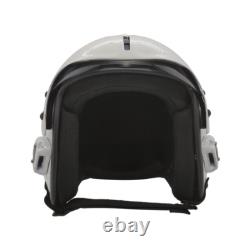 Hgu-33 Top Gun Plain White Flight Fighter Pilot Helmet Movie Prop