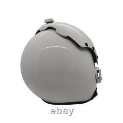 Hgu-33 Top Gun Plain White Flight Fighter Pilot Helmet Movie Prop