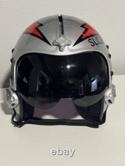 Hgu-33 Top Gun Slider Flight Helmet Movie Prop Pilot Naval Aviator Usn Navy