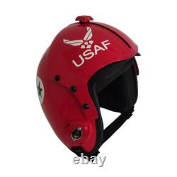 Hgu-33 Top Gun Thunderbirds Fighter Pilot Flight Helmet Movie Prop + Pin