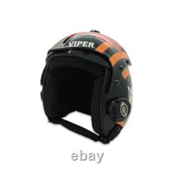 Hgu-33 Top Gun Viper Flight Fighter Pilot Helmet Movie Prop + Green Bag