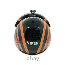 Hgu-33 Top Gun Viper Flight Fighter Pilot Helmet Movie Prop + Green Bag