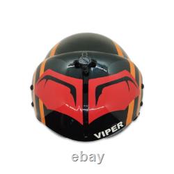 Hgu-33 Top Gun Viper Flight Fighter Pilot Helmet Movie Prop + Green Bag Full Set